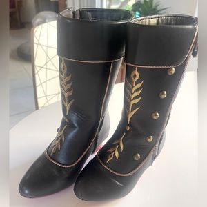 Little kids Anna frozen costume boots size 9/10